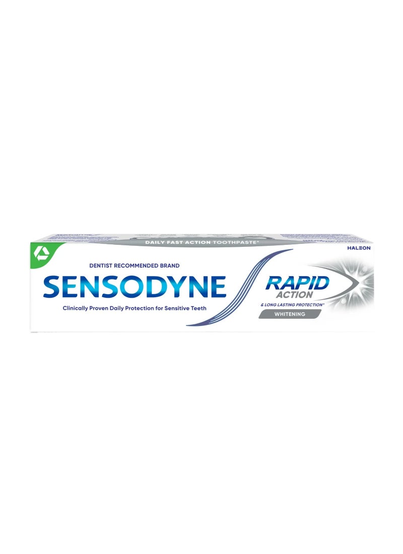 Sensodyne Rapid Action Whitening For Fast Relief, 75ml - Image 1