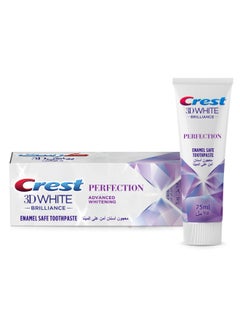 Crest White Brilliance Perfection Whitening Toothpaste, Safe On Enamel 75ml  - Image 1