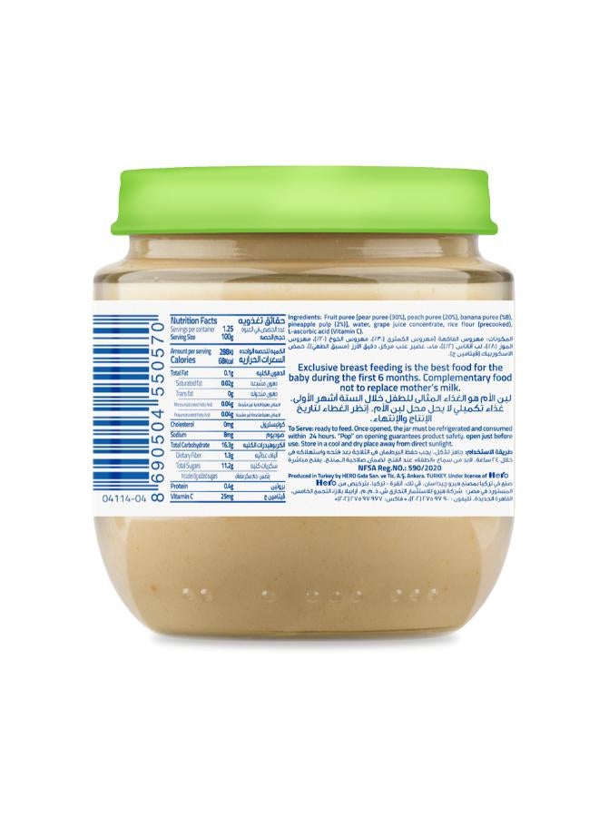 Hero Baby Pear peach banana jar 125 gm 125grams - Image 2