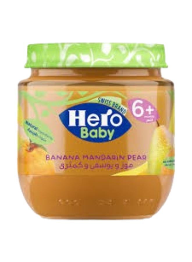 هيرو بيبي برطمان موز ويوسفى وكمثرى 125جرام - Image 1