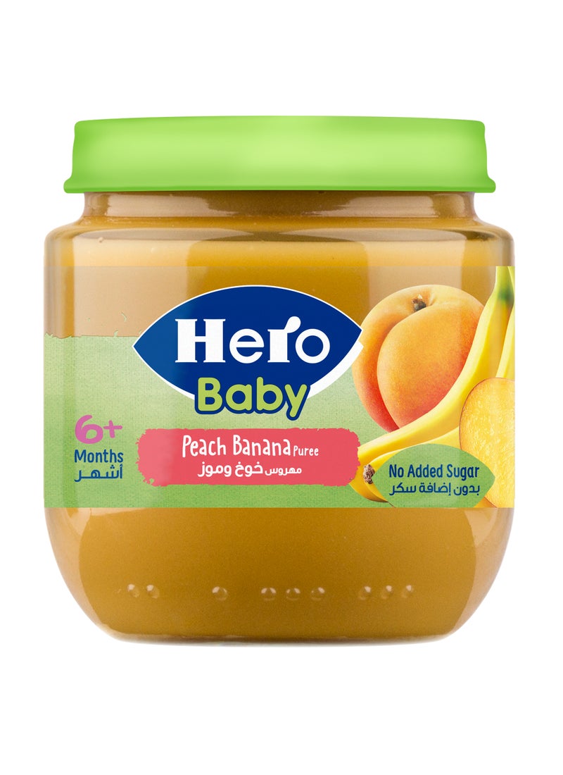 Hero Baby Peach Banana Jar 125grams - Image 1