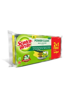 Scotch Brite Scotch-Brite Heavy Duty Scrub Sponge 3 Pieces Multicolor  - Image 2