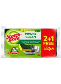 Scotch Brite Scotch-Brite Heavy Duty Scrub Sponge 3 Pieces Multicolor  - Image 1