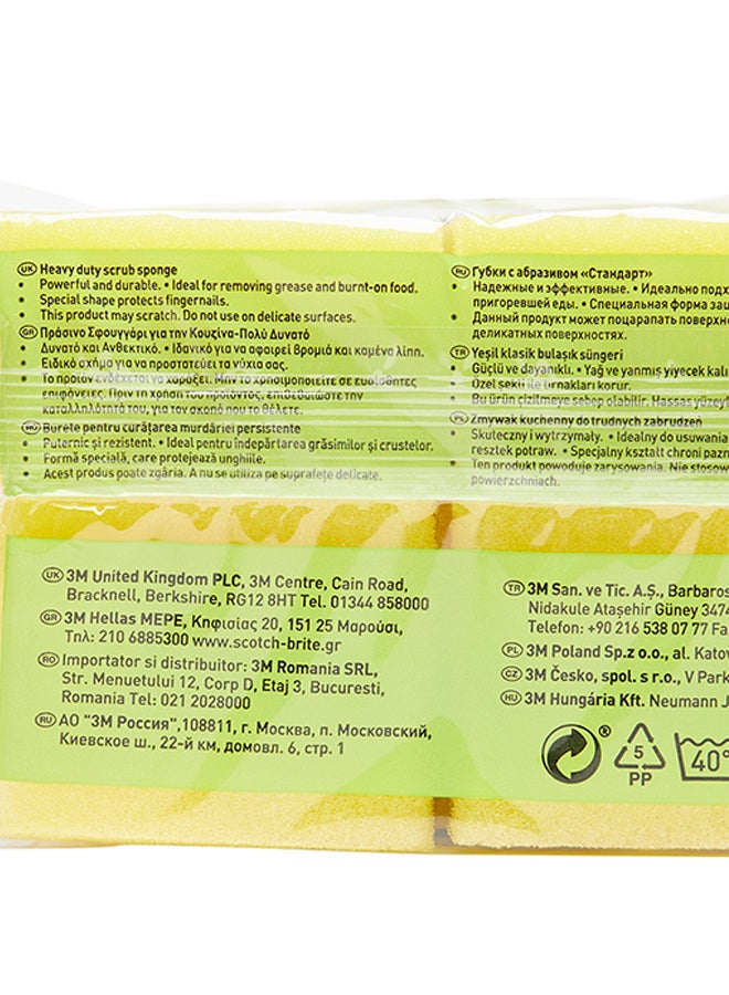 سكوتش برايت اسفنجة تنظيف شديدة التحمل 3 قطع - Image 4