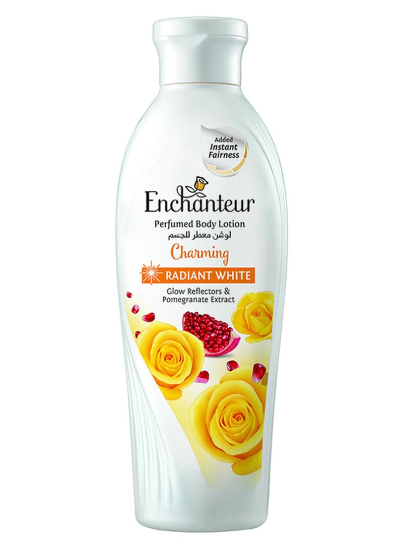 Enchanteur Perfumed Body Lotion Charming Radiant White 250ml - Image 1
