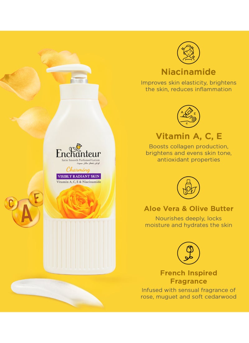 انشانتر لوشن معطر للجسم ناعم الساتان الساحر مع الصبار وزبدة الزيتون - Image 4
