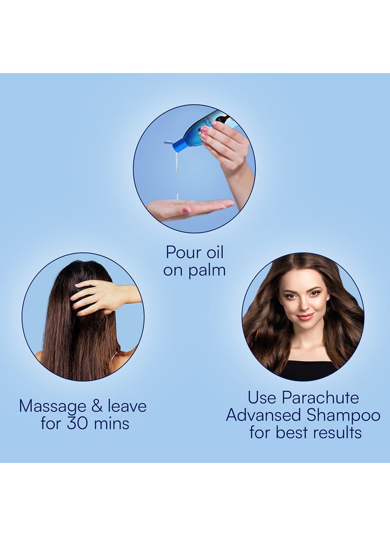 باراشوت زيت شعر بجوز الهند من سامبورنا 275ملليلتر - Image 5