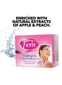 fem Fairness Apple And Peach Cream Bleach 50grams  - Image 2