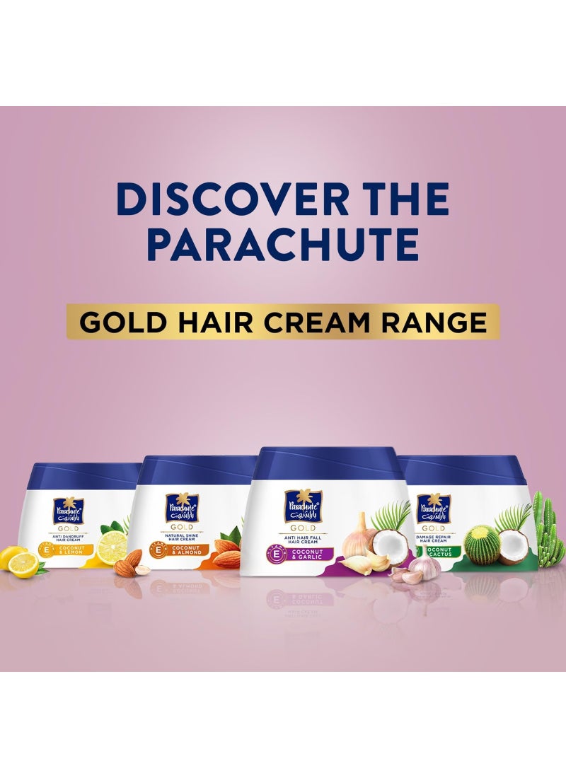 باراشوت كريم الشعر جولد بجوز الهند والثوم مقاوم لتساقط الشعر 140ملليلتر - Image 4
