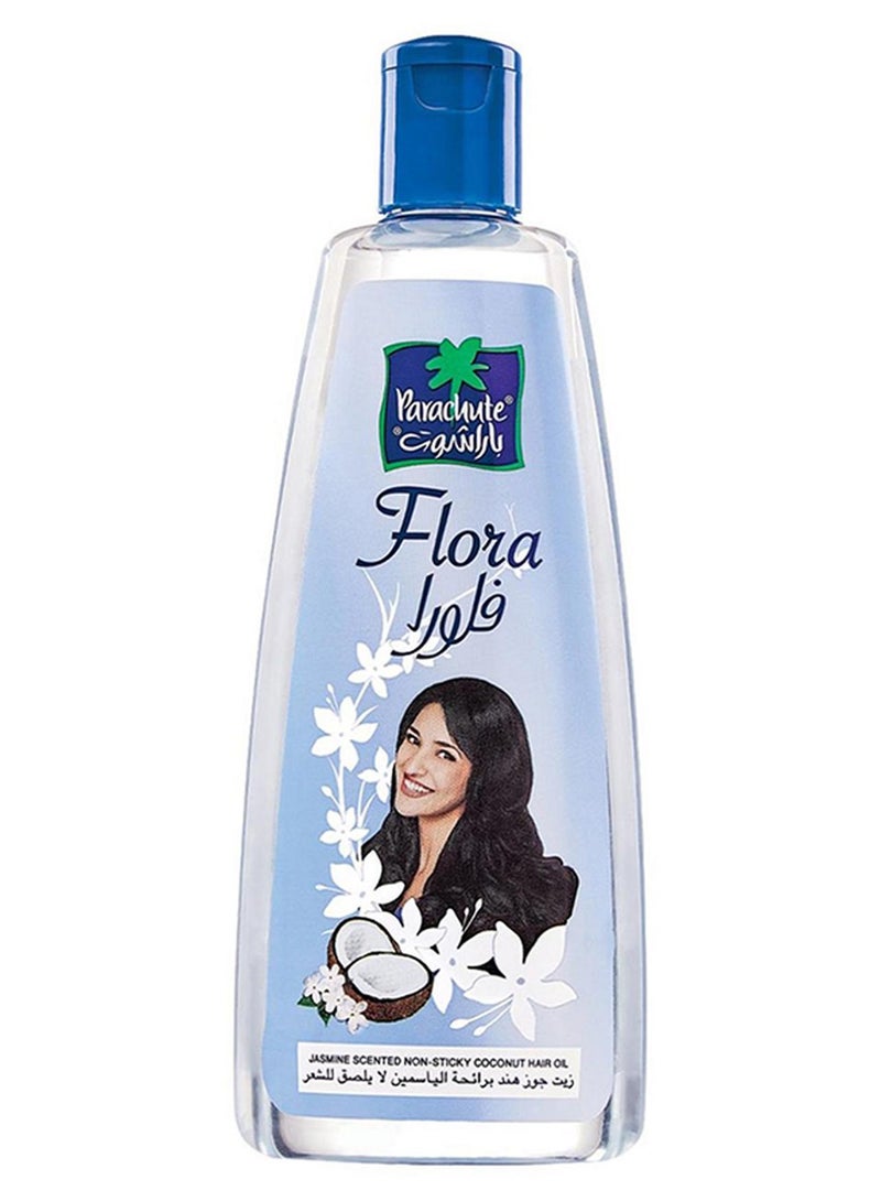 باراشوت فلورا زيت جوز الهند للشعر برائحة الياسمين شفاف 200ملليلتر - Image 1