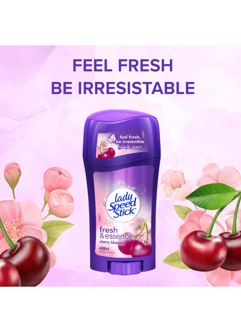 Lady Speed Stick - Fresh And Essence Cherry Blossom Anitperspirant Deoderant Stick 65grams - Image 1