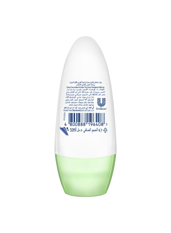 Dove - Go Fresh Antiperspirant Deodorant Rollon Cucumber And Green Tea 50ml - Image 1