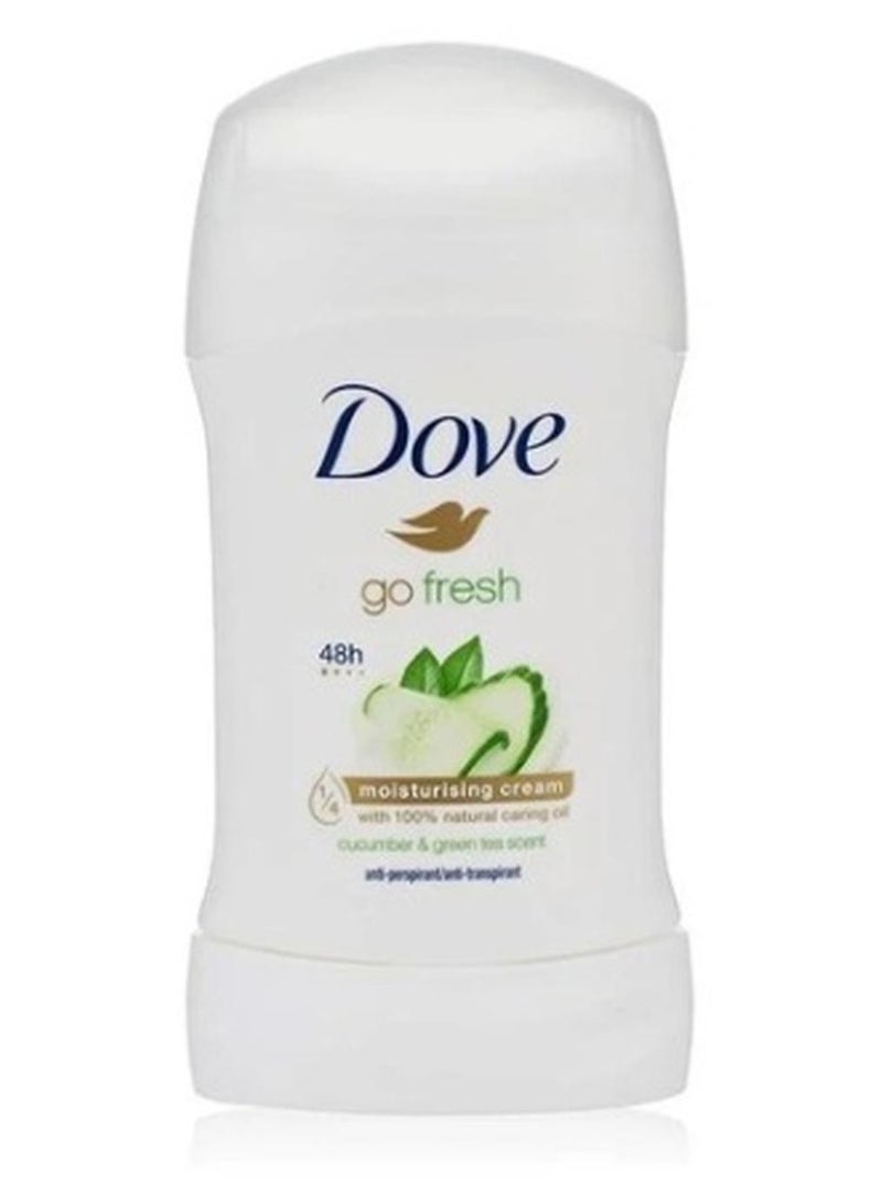 دوف لوح مزيل العرق بالخيار والشاي الأخضر أبيض وأخضر - Image 1