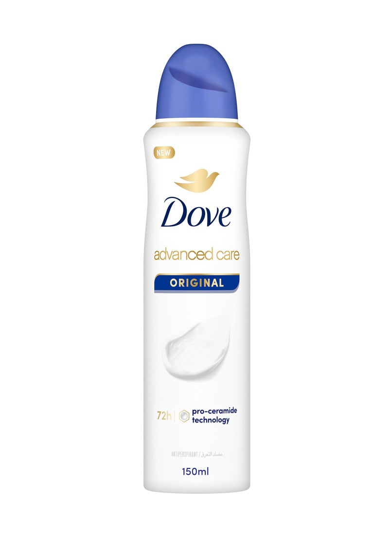 Dove - Antiperspirant Deodorant Spray, Original, Sweat And Odor Protection 150ml - Image 1