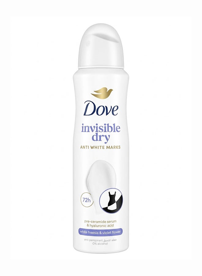 Dove Women Antiperspirant Deodorant Spray Invisible Dry Invisible Dry 150ml - Image 1