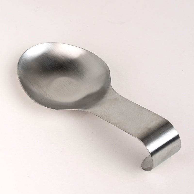 Alberto stainless steel spoonrest with long handle Silver 9.5inch - Image 2