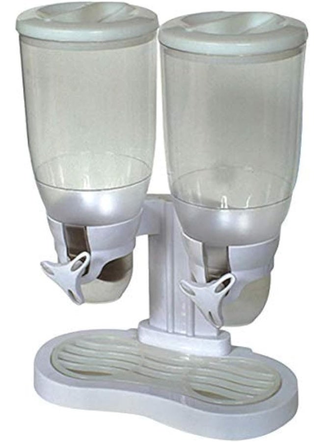 Feelings Double Cereal Dispenser White 13.5x7.5x16.3inch - Image 3