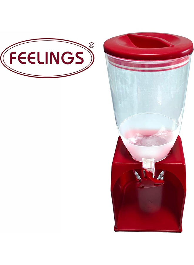 Feelings Single Cereal Dispenser Red 7.5x7.5x16.3inch  - Image 2