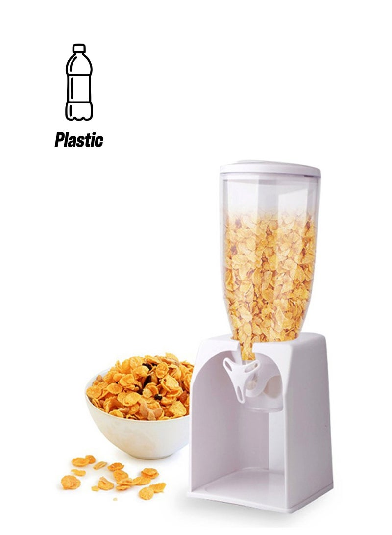 Feelings Single Cereal Dispenser White 7.5x7.5x16.3.inch 