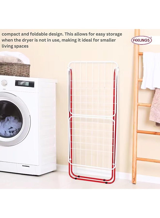 Feelings Cloth Dryer Rack Red/White 18meter  - Image 4
