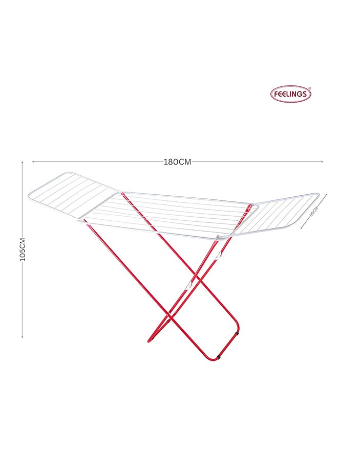 Feelings Cloth Dryer Rack Red/White 18meter  - Image 2