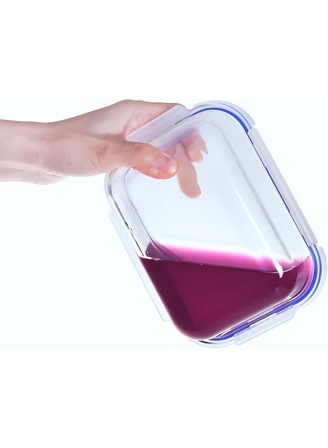 Feelings - Microwave Glass Storage With Lid Blue 600ml - Image 1