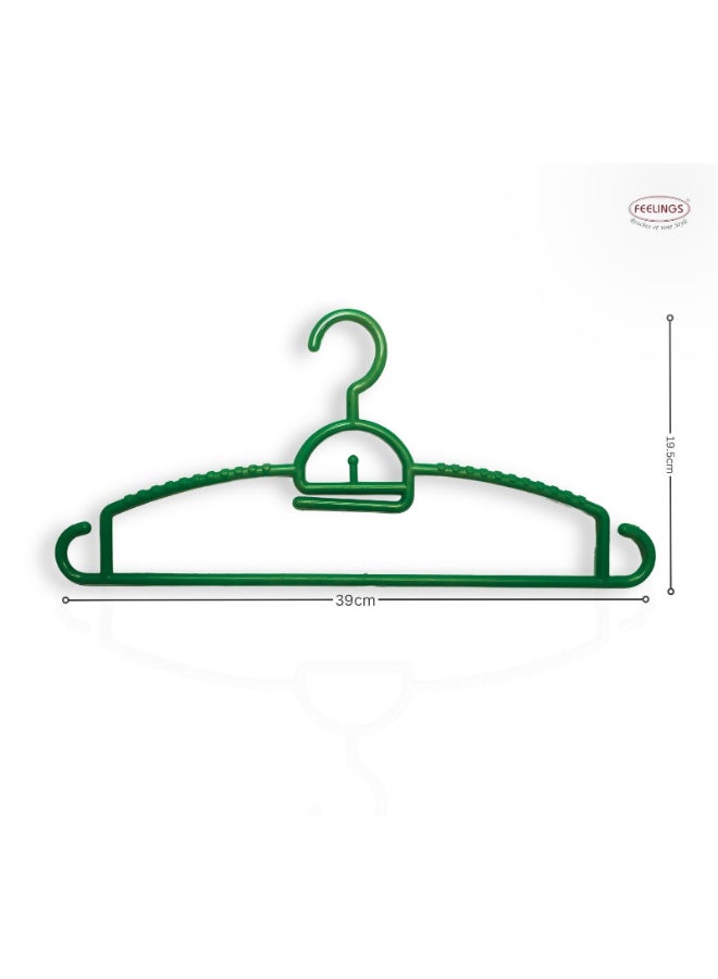 Feelings Plastic Hanger 18 Pieces Green  - Image 3