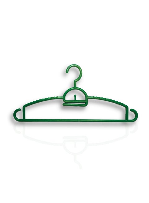 Plastic Hanger 18 Pieces Green