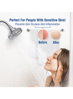 Blu Wall Mounted  Shower Filter Skin and Haircare Removes Chlorine and Harmful Pollutants  Prevent Hair Loss and Moisturize Your Skin Chrome Plated 12x12x10cm  - Image 3