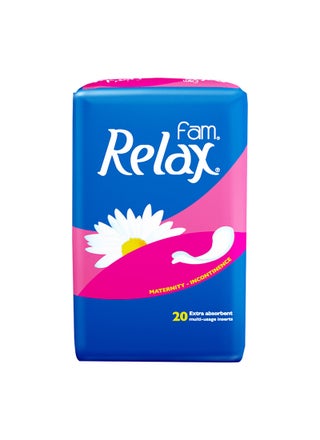 فوط صحية ريلاكس للنساء مكونة من 20 قطعة - pnsku/N13393366A/45/_/1751910331/b69409b6-a035-473f-a1e6-bc0143e89e4e