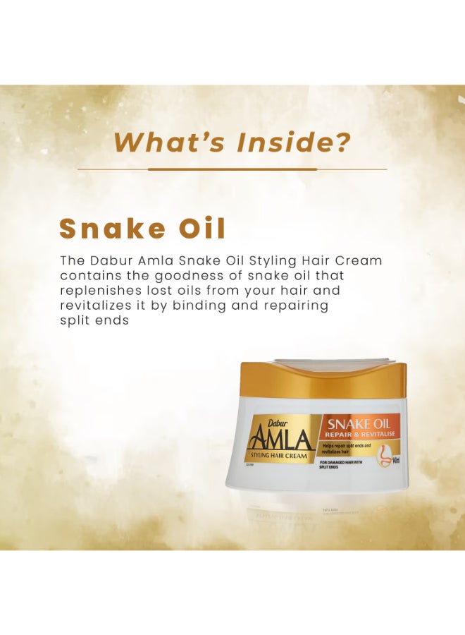 Dabur - Amla Repair And Revitalize Styling Hair Cream With Snake Oil 140ml - Image 1