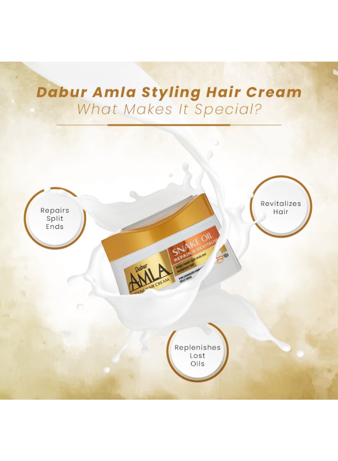 Dabur - Amla Repair And Revitalize Styling Hair Cream With Snake Oil 140ml - Image 1