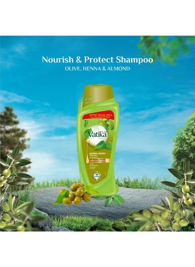 دابر شامبو غني بالزيتون والحناء لتغذية الشعر العادي وحمايته - Image 2