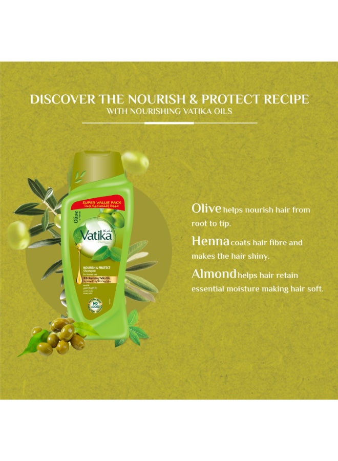 دابر شامبو غني بالزيتون والحناء لتغذية الشعر العادي وحمايته - Image 3