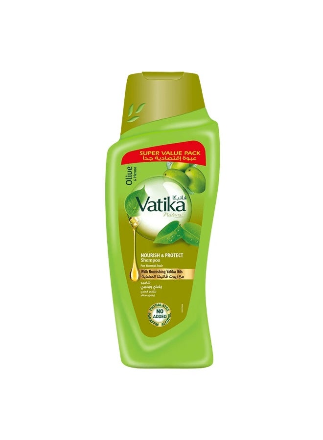 دابر شامبو غني بالزيتون والحناء لتغذية الشعر العادي وحمايته - Image 1
