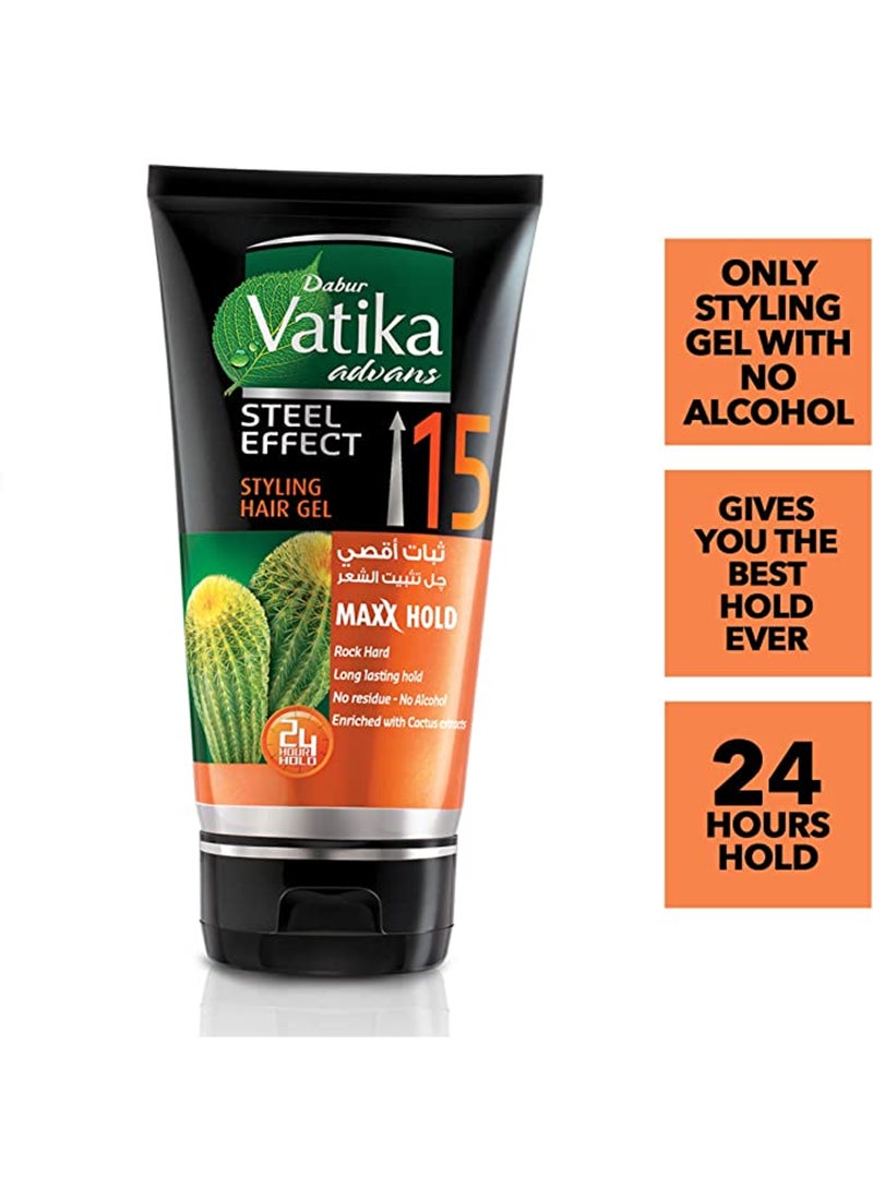 Vatika Naturals Advanced Maxx Hold Styling Hair Gel 150ml - Image 3