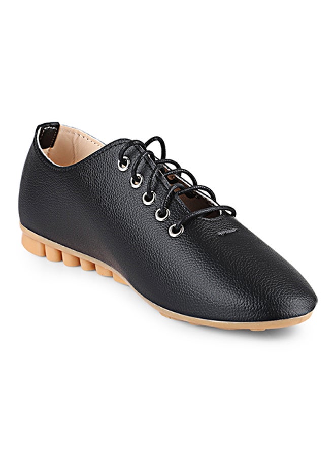 Vintage Casual Nursers Flat Shoe Black - Image 2