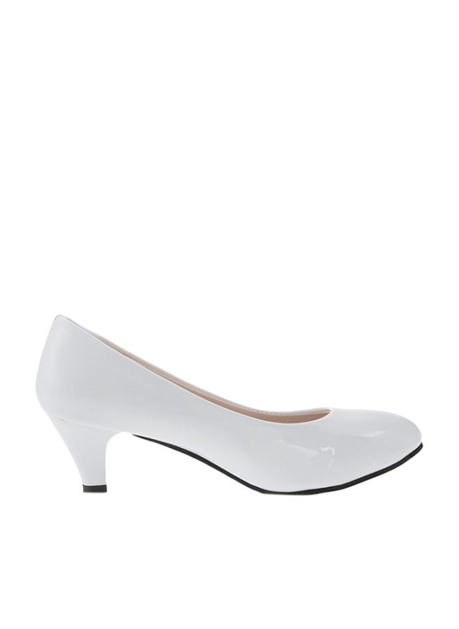 High Heel Pump Shoe White - Image 1