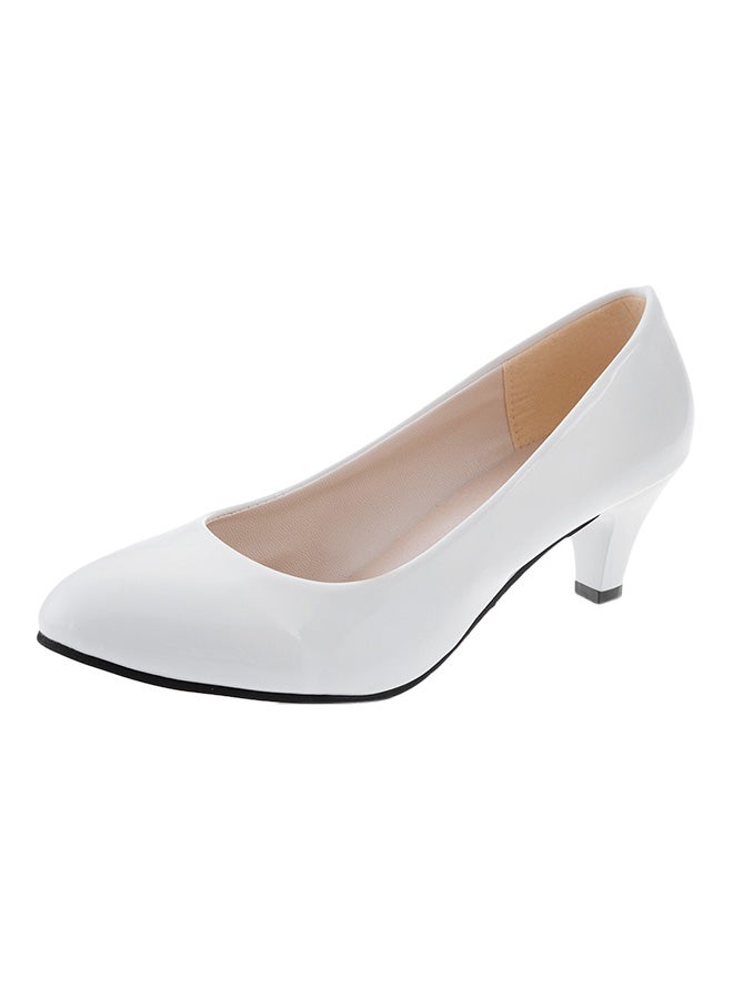 High Heel Pump Shoe White - Image 2