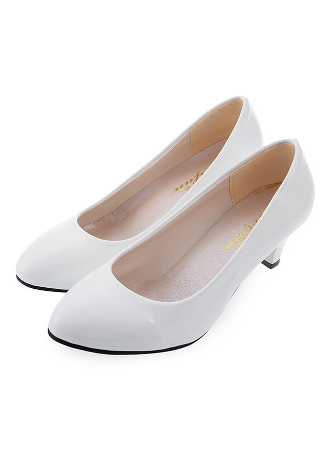 High Heel Pump Shoe White - Image 3