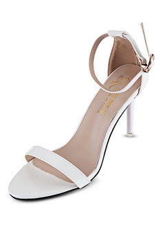 Generic Ankle Strap High Heel Sandal White  - Image 3