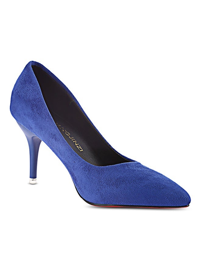 Thin Heel Pump Shoe Blue - Image 1