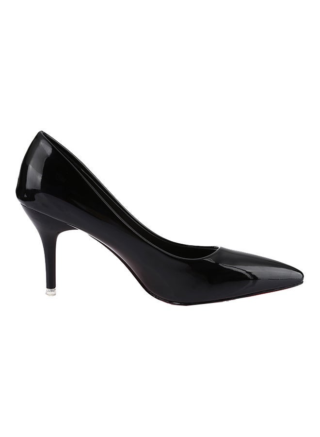 Thin Heel Pump Shoe Luminous Black - Image 1