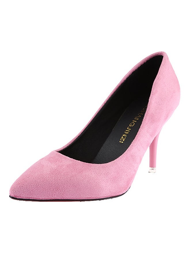 Thin Heel Pump Shoe Pink - Image 3