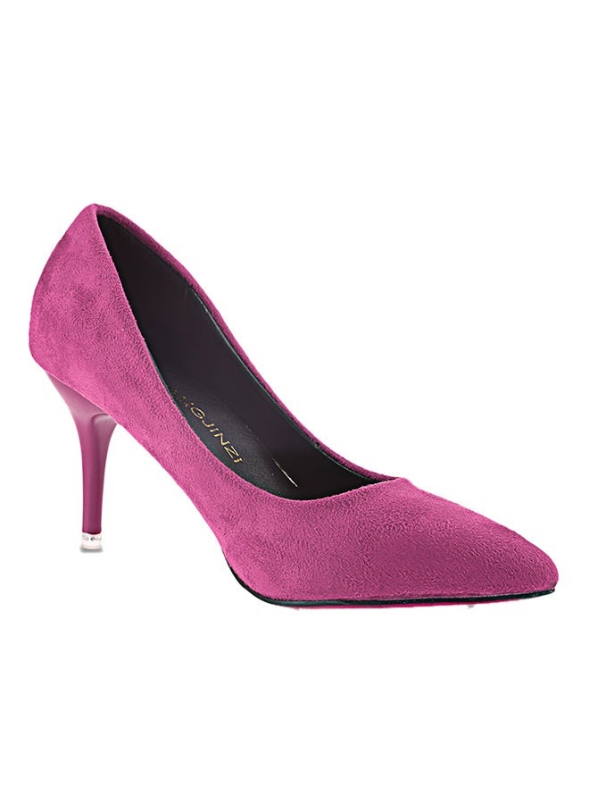 Thin Heel Pump Shoe Rose Pink - Image 1