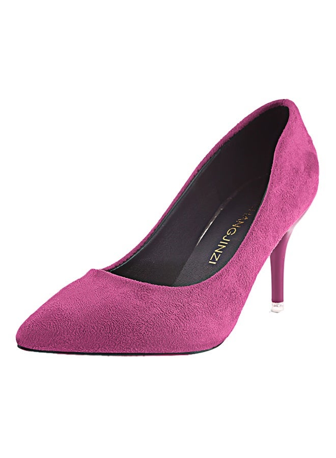 Thin Heel Pump Shoe Rose Pink - Image 3