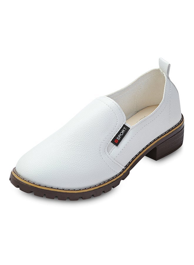 Generic Casual Slip-On Loafer Shoe White  - Image 4