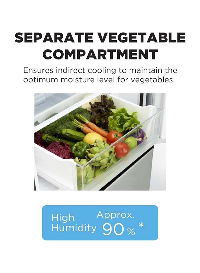 HITACHI 410L Gross, Net 330L Bottom Mount Double Door Refrigerator 10 Year Warranty on Inverter Compressor, Refrigerator Dual Fan Cooling Hybrid Freezing Big Bottle Shelf-1 Year Warranty RBG410PUK6X Black  - Image 5