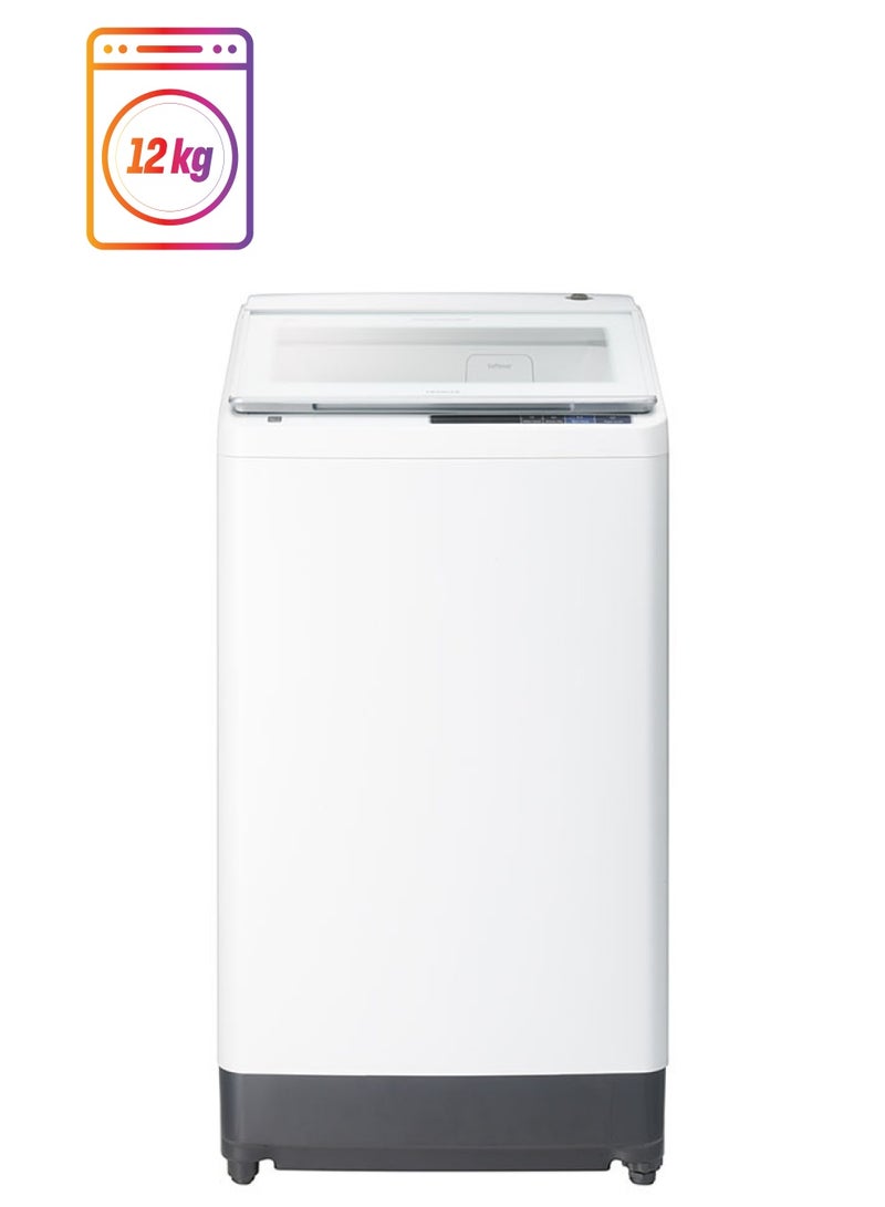 هيتاشي غسالة أوتوماتيكية بتحميل علوي سعة 12 كجم 510 W SFP140XA3CGXWH أبيض