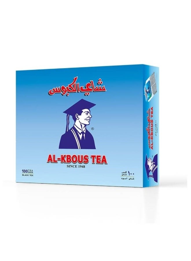 Al-Kbous Al Kbous Black Tea, 100 Tea Bags  - Image 1